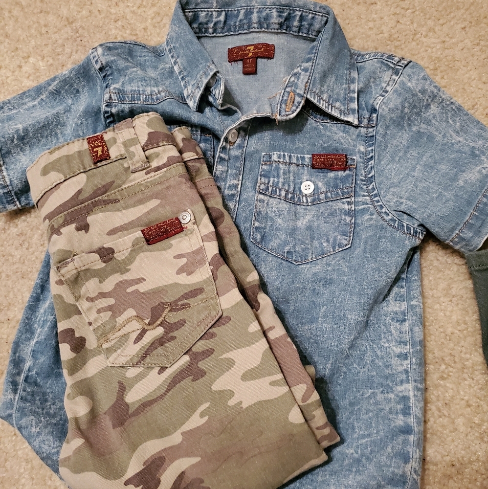 2 sets and 2 jeans 7 for All man kind
